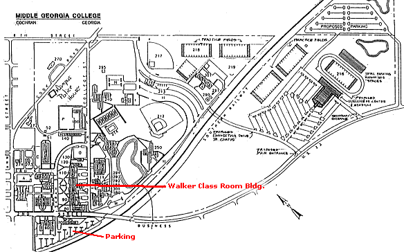Middle Georgia College campus map