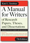 Cover of A Manual for Writers of Terms papers, Theses and Dissertations by Kate Turabian