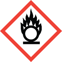 Flame Over Circle Pictogram
