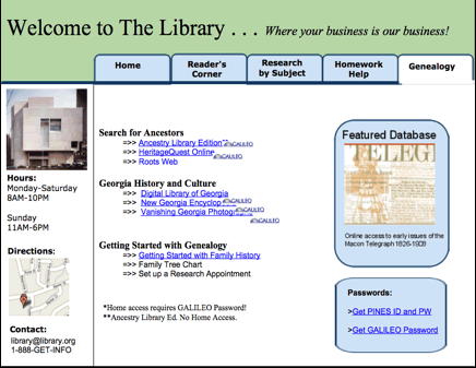 Sample Subject Landing Page