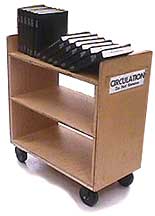 Photo of a library cart