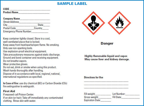 Six Elements of Container Labels