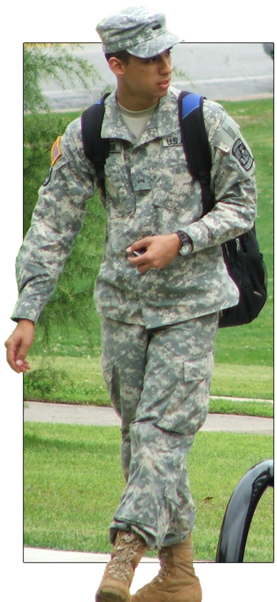 soldier walking